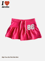 High Teen Hot Pink Mini Skirt