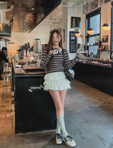 Churu Tiered Cutting Skirt Pants