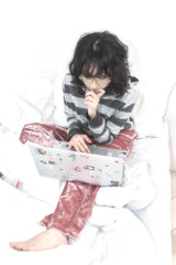 grey stripe hoodie