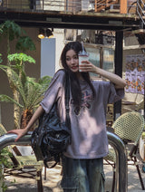 Flower Patch Pigment Short Sleeve T-shirt