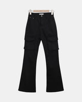 Jemin Low-Rise Bootcut Cargo Pants