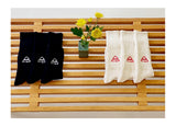 Knit Triangle Logo Socks Cream