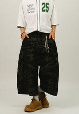 ME CAMOU BERMUDA CARGO PANTS