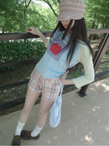 ビー チェックショーツ
