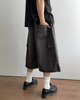 Punch Eyelet Bermuda Pants