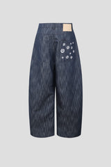Eddy slub point denim pants