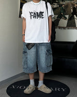 RT Fame Lettering Short Sleeve White