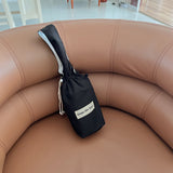 【MADE】Canvas waterproof Tumbler cross bag - Black