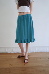 Aile frill skirt_teal