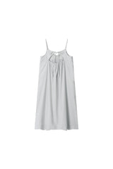 レイヤードスリーブレスロングドレス (LIGHT GREY)