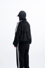 Stua Velour Velvet Set-Up Zip-Up