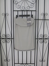 [香] Belle Lace Midi Skirt (3-way) (Gray)