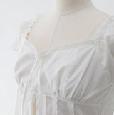 Arora shirring ribbon t-shirt
