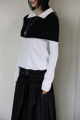 Plum Shawl Layered Knit