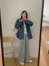NT Rib Wide Banding Pants (4color)