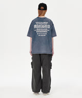 ウォッシュドインターナショナルＴシャツ-グランジ