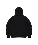 CROSS STUD HOOD ZIP UP