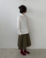 ダブルフリルシャツ