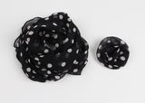 CORSAGE DOT SCARF