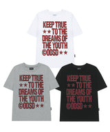 Keep True Typographic Regular Fit T-shirt - MELANGE GRAY
