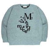 MÖBIUS LETTERING LOGO JACQUARD KNIT UNISEX (2COLOR)