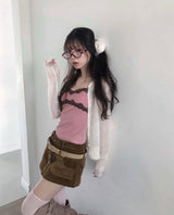 coeur rosy tone lace sleeveless top