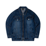 BINDING POINT DENIM JACKET
 - BLUE