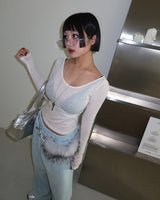 See-Through Thin and Slim T-Shirt