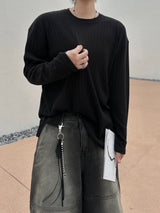 Loose ribbed bony long sleeve 3C