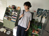 Mono Stripe Hoodie (3color)