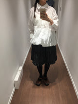 Penning Balloon Blouse (2color)