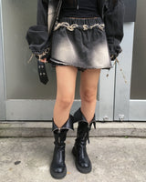 ビンテージデニムスカートパンツ