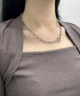 half&half twoway necklace