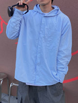 Snap Nylon Cap Hoodie 4C