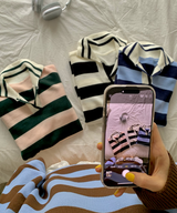 Bold Stripe Collar Knit