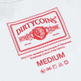 DirtyCoins Printed Label Tank Top White