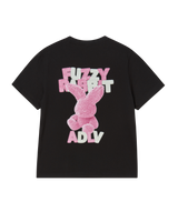 25FW WOMAN ファジーフォントラビット半袖Tシャツ