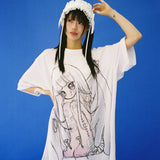 サッドエンジェルエアロクールTシャツ - WHITE