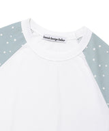 CAVISH X LELBO BROWN W STAR RAGLAN SS TEE WHITE(CV2FMFT545C)