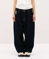 CHECK APPLIQUE DENIM PANTS BLUE(CV2GSFD111A)