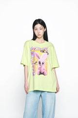 25SS リアルエイリアンファジーラビットショートスリーブTシャツ ライム