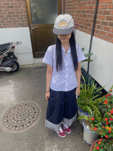 Rank denim pants