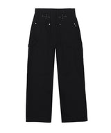 Stud Detail Carpenter Denim Pants_Black