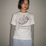 アッシュストロベリーレイヤード長袖Tシャツ  [3 color]
