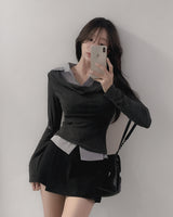Schee Shirt Drape Knit