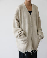 LIF OVER DAMAGE CARDIGAN