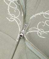 W STEM ZIP UP HOODIE KHAKI(CV2FSFM402A)