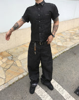 No.1803 non fade crop rivet half SHIRT