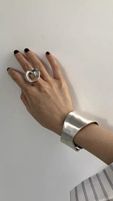 Matt big BOLD shape bangle