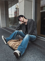セレブクロップボカシカーディガン